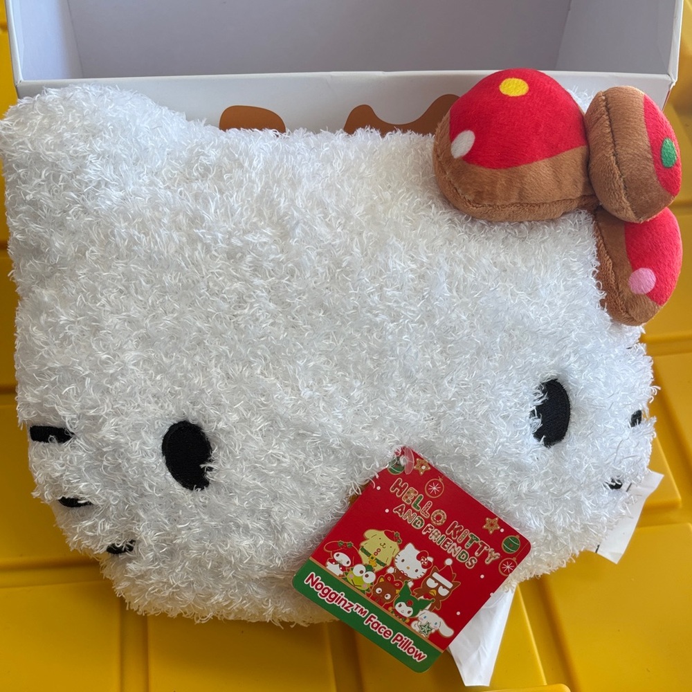 Hello Kitty White and Red Plush Pillow - Picture 2 of 6